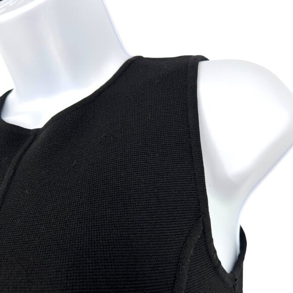 Babaton Aritzia Sculpt Knit Squareneck Point Tank Top Black Size XS - Picture 3 of 8